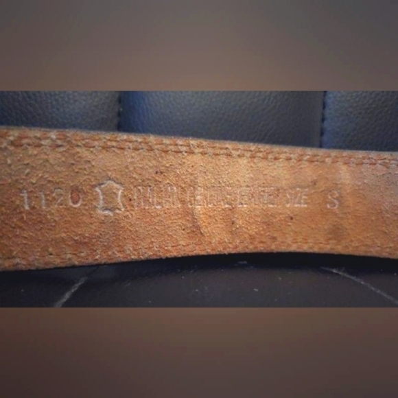 MYSTERIOUS ANTIQUE LEVI'S BAY STRAUSS BELT MENS SIZE SMALL - Picture 7 of 13